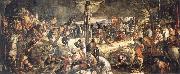 TINTORETTO, Jacopo Crucifixion oil